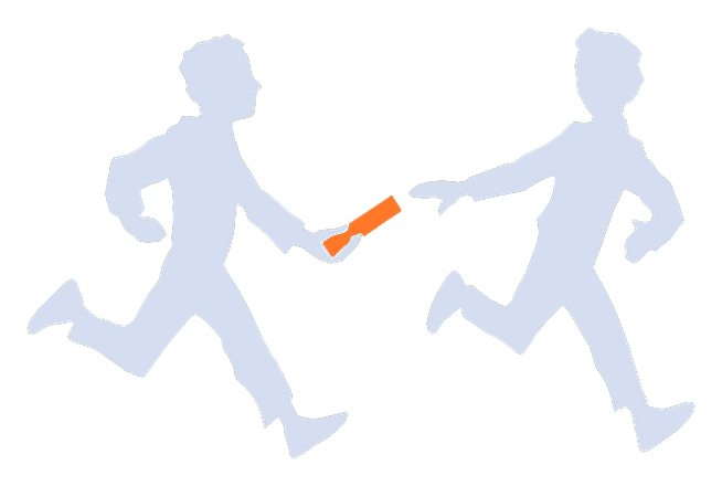 Logo Relais gris pale-orange